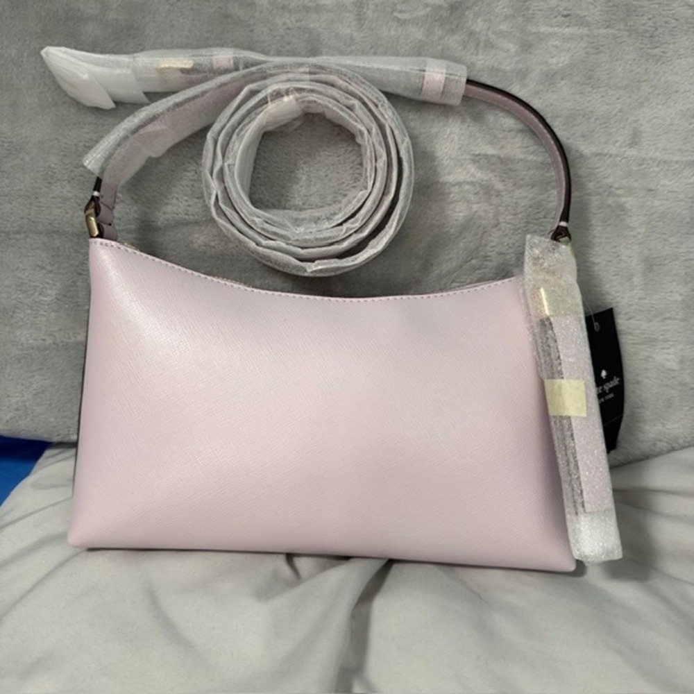 NWT Kate Spade Sadie Crossbody Pastel Lavender Saffiano Leather KE594 - Picture 3 of 8